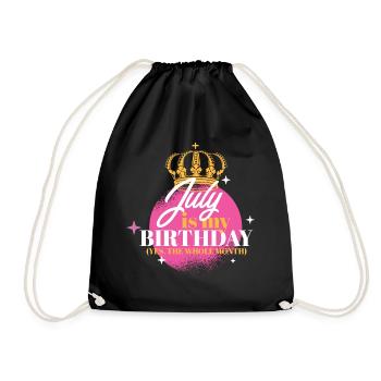 Juillet est mon anniversaire Oui Tout le mois Né en - Sac de sport léger - noir - Devant