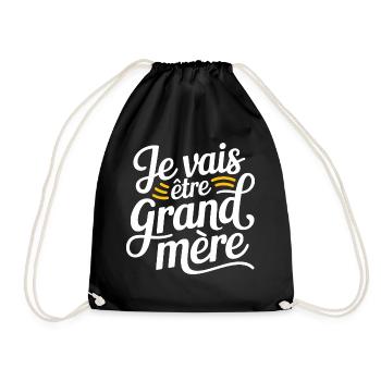 Je vais être grand-mère - Sac de sport léger - noir - Devant