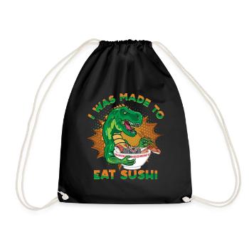 Amateur de cuisine japonaise, on m’a fait manger des sushis - Sac de sport léger - noir - Devant