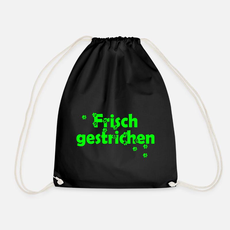 Frisch gestrichen - Turnbeutel - Schwarz