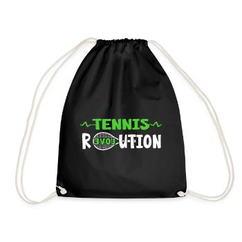 Balle de match de tennis raquette de tennis « tennis-love » - Sac de sport léger - noir - Devant