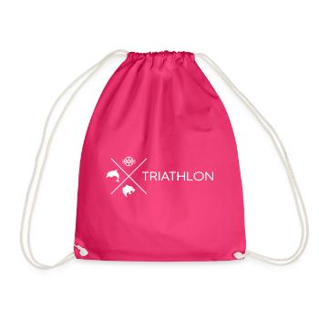 Triathlète Triathlon « natation-vélo-course » TRIathlete - Sac de sport léger - fuchsia - Devant