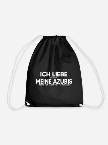 Ausbilder "Liebe meine Azubis" Mentor Coach - Turnbeutel - Schwarz