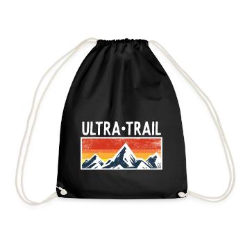 Ultra Trail Runner Mountains montagnes coureurs cadeaux - Sac de sport léger - noir - Devant