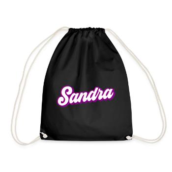 Sandra | Colors changeable - Drawstring Bag - black - Front