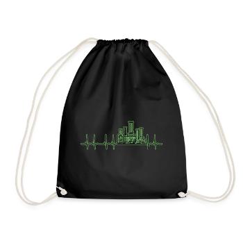 ECG Chemistry Laboratory Technician CTA BTA - Drawstring Bag - black - Front