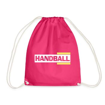 handball handballer vereinslogo - Turnbeutel - Fuchsia - Vorne