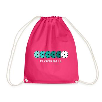 Floorball Unihockey Innebandy Floorballsport - Drawstring Bag - fuchsia - Front