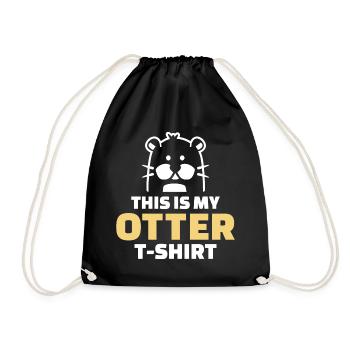 Otter - Turnbeutel - Schwarz - Vorne