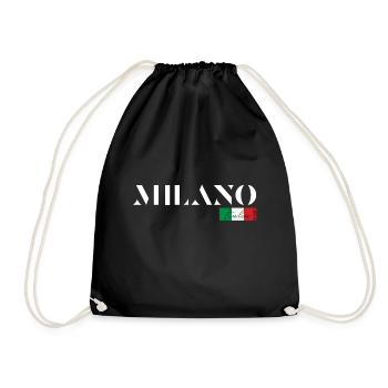 MILAN MILANO ITALIE ÎLES DE VACANCES (f) - Sac de sport léger - noir - Devant