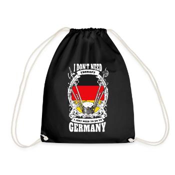 Drapeau de l'Allemagne maison Heimatliebe cadeau - Sac de sport léger - noir - Devant