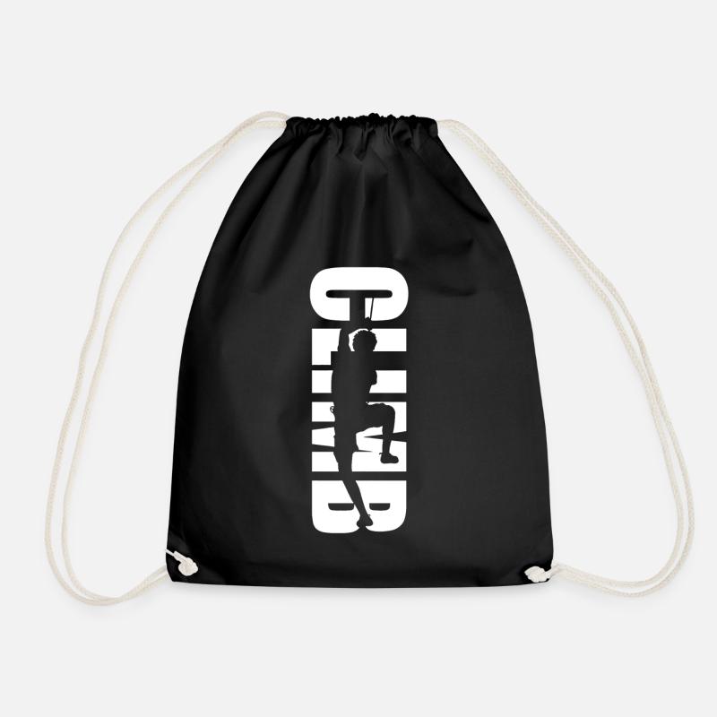 Rock Climbing Shirt - Drawstring Bag - black