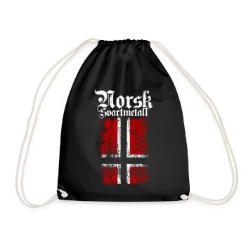 (Trve) Black Metal norvégien - Norsk Svartmetall - Sac de sport léger - noir - Devant