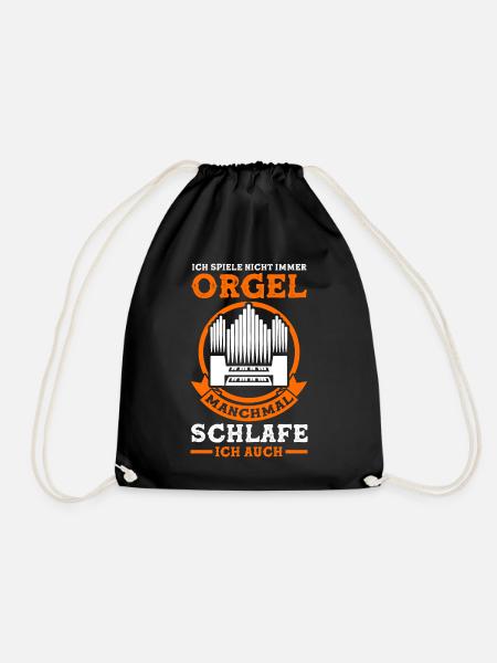 Orgel Kirchenmusiker Pfeifenorgel Orgelspieler - Turnbeutel - Schwarz