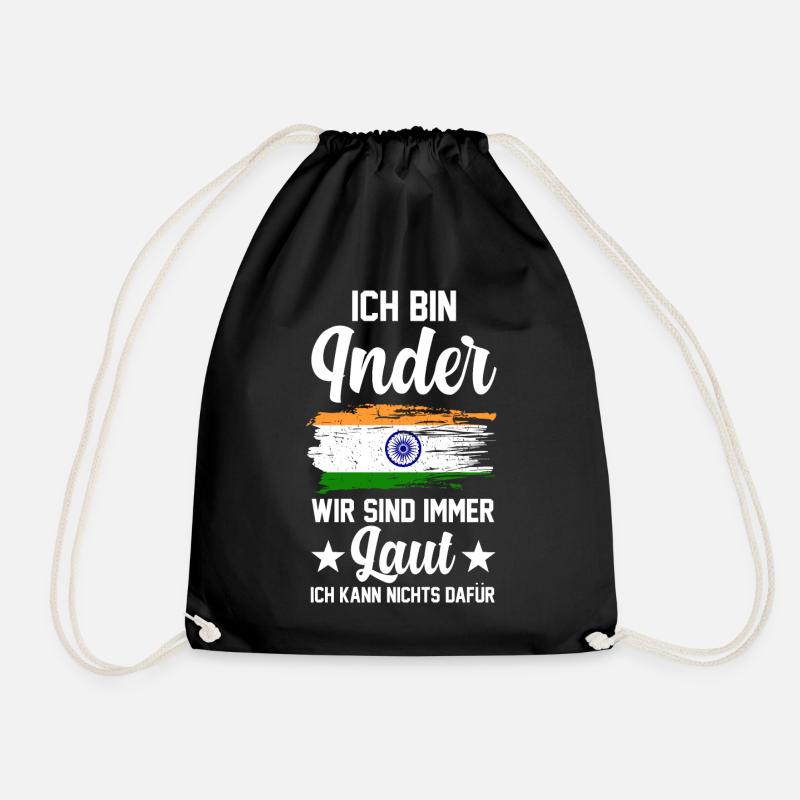 Indisch Indien Inder - Turnbeutel - Schwarz