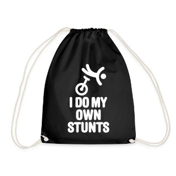 Fun Unicycle Unicycle Unicycle Rider - Drawstring Bag - black - Front