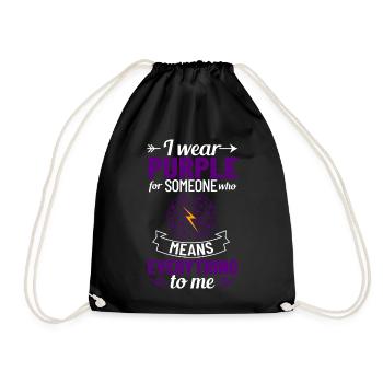 Epilepsy Convulsive disease Epileptic seizure - Drawstring Bag - black - Front