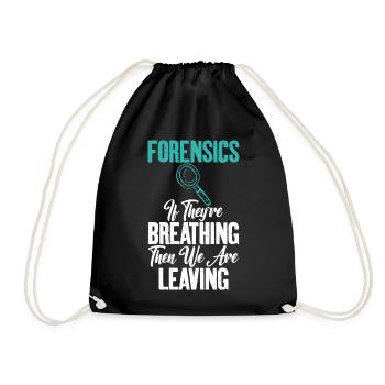 Quand vous respirez Forensic Science Graphics - Sac de sport léger - noir - Devant