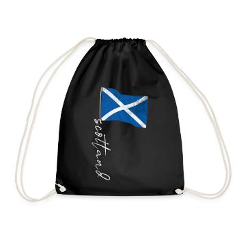 Drapeau de l’Écosse - Sac de sport léger - noir - Devant