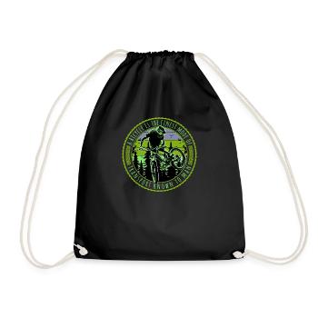 Unbenanntes Projekt 45 - Drawstring Bag - black - Front