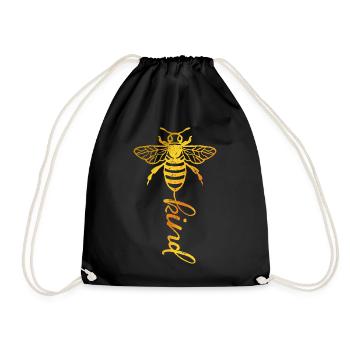 Bee Whisperer - Bee - Beekeeper - Bee Kind - Drawstring Bag - black - Front