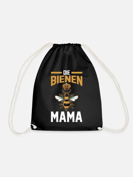 Bienenzüchter Mama Mutter Imker Biene Bienen - Turnbeutel - Schwarz
