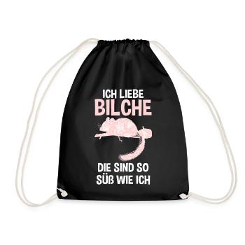 Bilch - Turnbeutel - Schwarz - Vorne