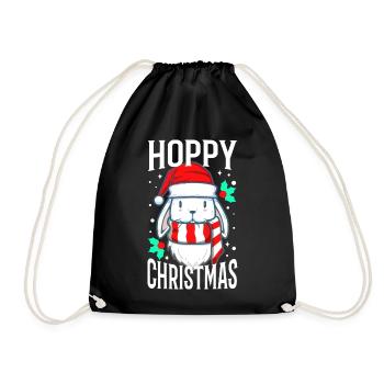 Noël houblonné - Sac de sport léger - noir - Devant