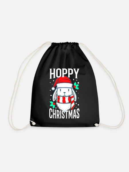 Hoppy Christmas - Turnbeutel - Schwarz