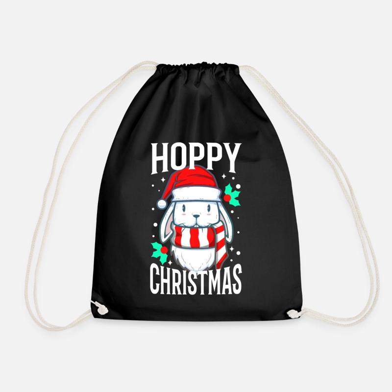 Hoppy Christmas - Turnbeutel - Schwarz