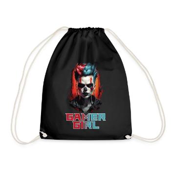Gamer Girl : Mode de l’Apocalypse - Sac de sport léger - noir - Devant