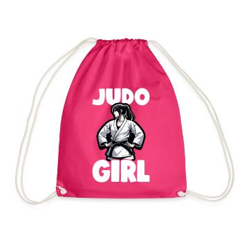 Judo Judo Gift Judoka - Drawstring Bag - fuchsia - Front