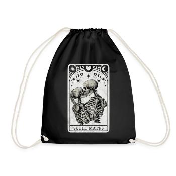 Skull Mates Tarot - Drawstring Bag - black - Front