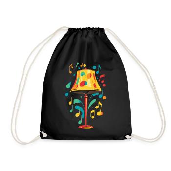 Lampe Musique Des Années 70 - Sac de sport léger - noir - Devant