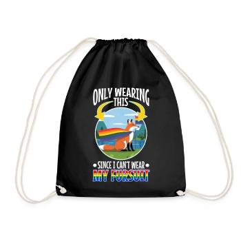 Fourrure certifiée - Sac de sport léger - noir - Devant