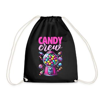 Candy Crew Décoration Candy Lover Sweet Tooth - Sac de sport léger - noir - Devant