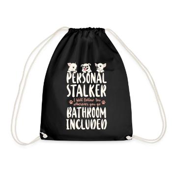 Chihuahua Chihuahueño Personal - Turnbeutel - Schwarz - Vorne