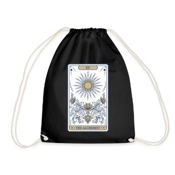 Spirituality XV The Alchemist Sacred Geometry - Drawstring Bag - black - Front