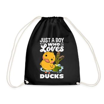 Motifs drôles de canards Citons amoureux de canards - Sac de sport léger - noir - Devant