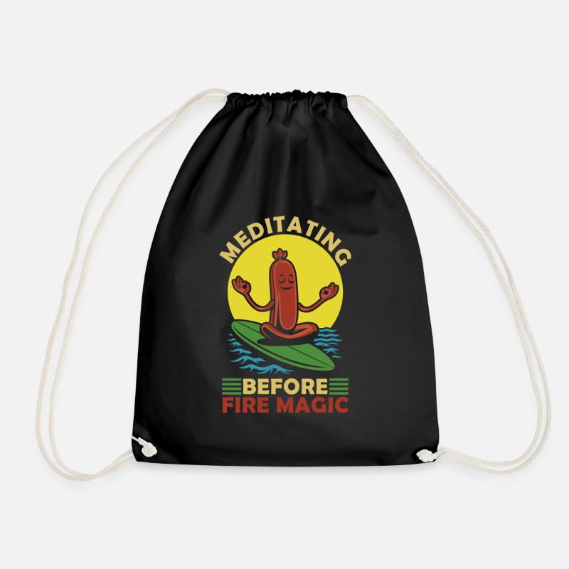 Yoga Sausage Paddle Sup - Drawstring Bag - black