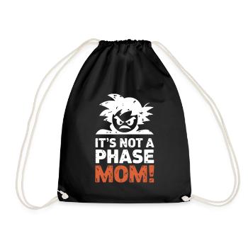 It's not a phase mom! Emo Goth Alternative - Drawstring Bag - black - Front