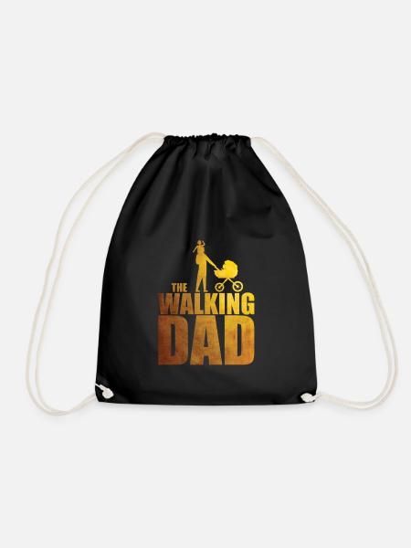 The walking dad - Turnbeutel - Schwarz