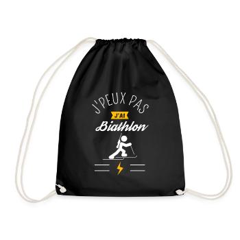 J Peux Pas J Ai Biathlon - Sac de sport léger - noir - Devant