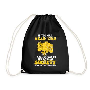 Beekeeper Bee Bumblebee - Drawstring Bag - black - Front
