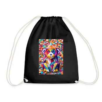 Baby Monkey - Drawstring Bag - black - Front