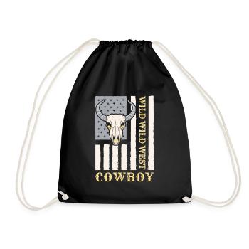 Cowboy Country Texas - Turnbeutel - Schwarz - Vorne