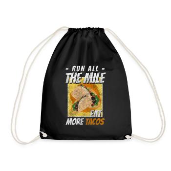 Tacos Spanish Hungry Cinco de Mayo - Drawstring Bag - black - Front