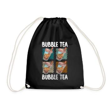 Bubble Tea Taïwan Sirop Rafraîchissement - Sac de sport léger - noir - Devant