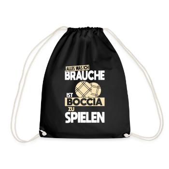 Tout ce dont j’ai besoin, c’est de jouer à la pétanque - Sac de sport léger - noir - Devant