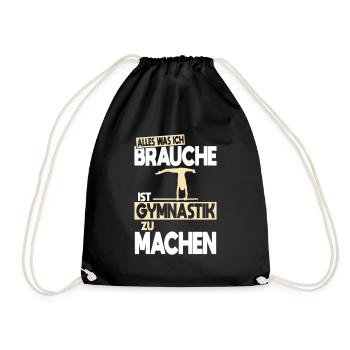 Tout ce dont j’ai besoin, c’est de faire de la gymnastique - Sac de sport léger - noir - Devant